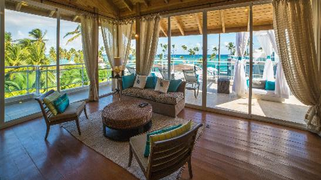 presidential suites punta cana living room balcony ocean